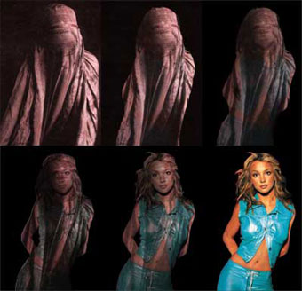 “Burqa to Britney,” artwork by Emily J. Brondsema
